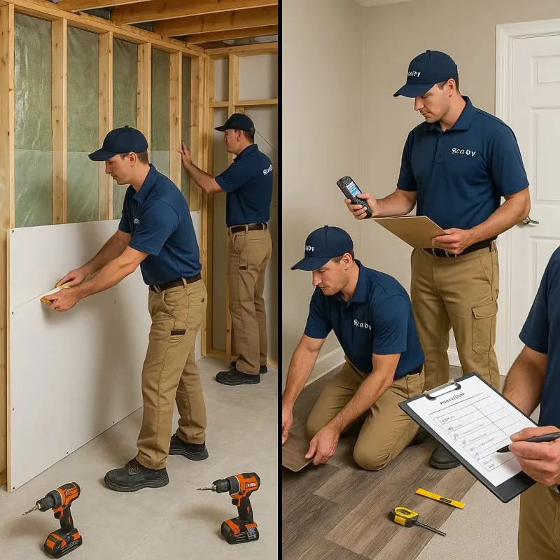 Repairs and Reconstruction process in Clear Lake, WI